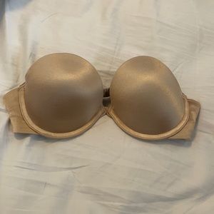 Nude strapless bra